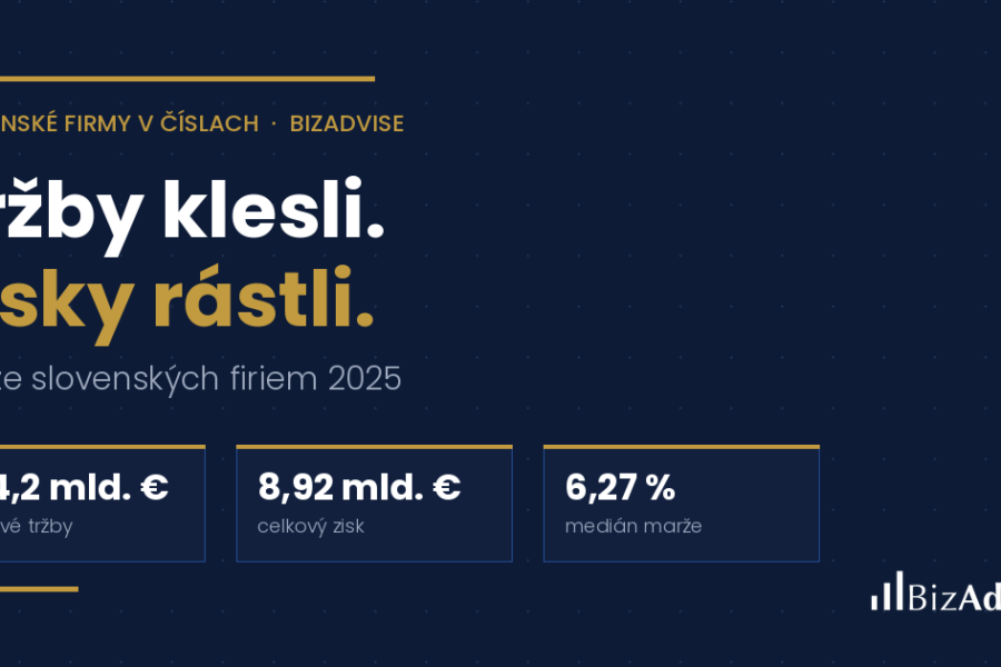 Titulný obrázok k článku blogu. Tržby klesli. Zisky rástli.